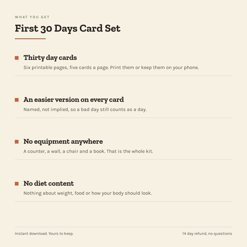 First 30 Days Card Set